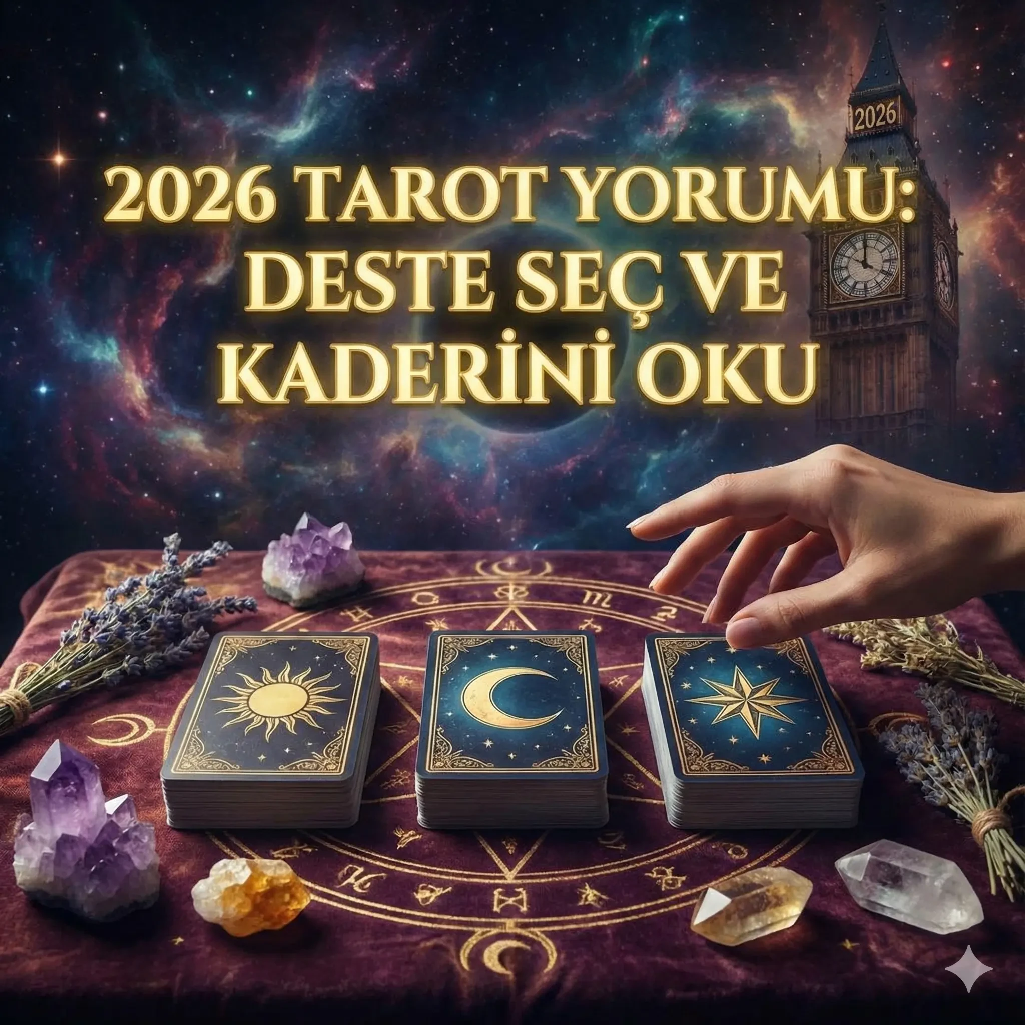 2026 Tarot Yorumu: Deste Seç ve Geleceğini Keşfet
