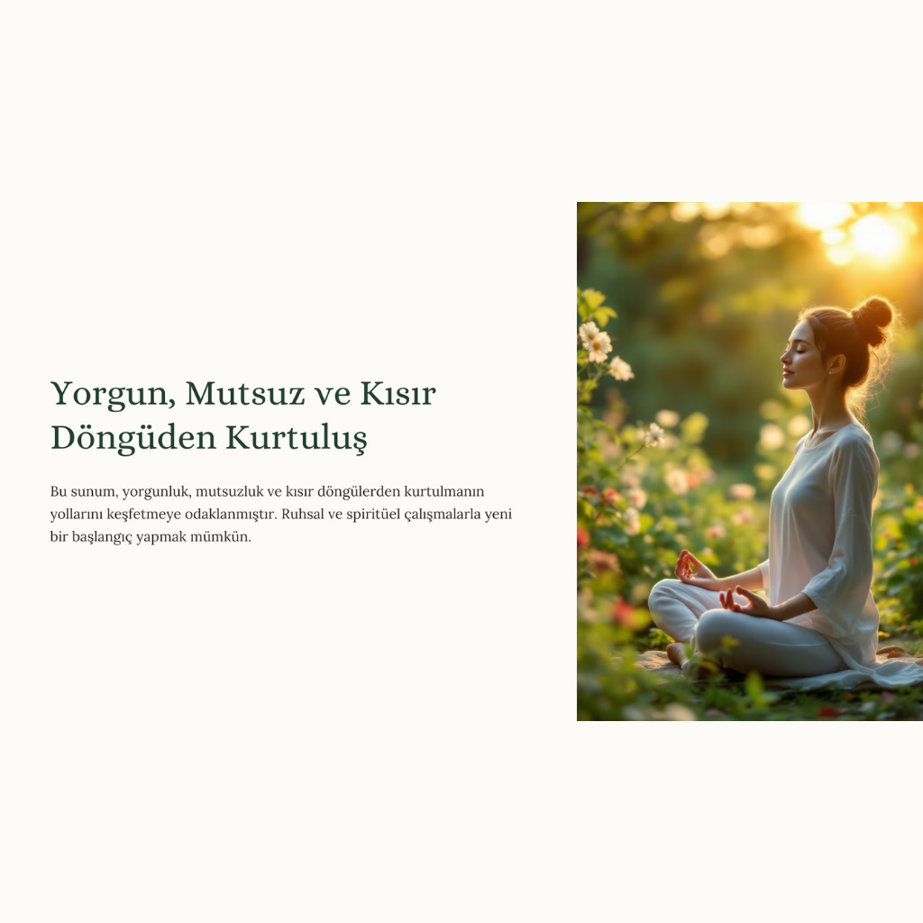 Yorgunluk Mutsuzluk ve Kısır Döngüden Kurtuluş