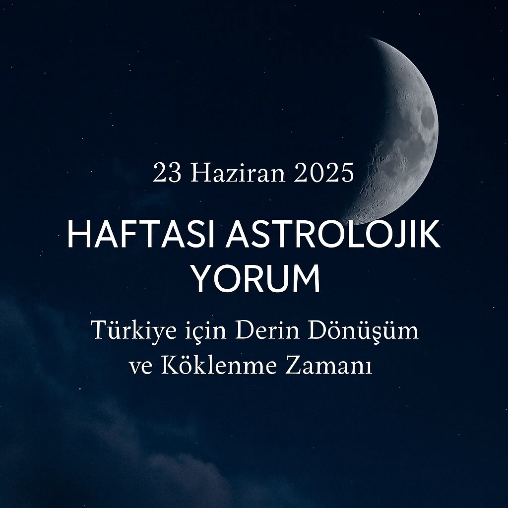 23 Haziran 2025 Haftası Astrolojik Yorum – Türkiye için Derin Dönüşüm ve Köklenme Zamanı