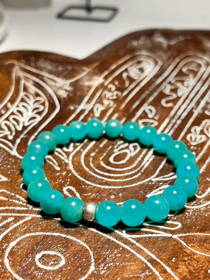 Amazonit Taşı Bileklik 8mm - 1