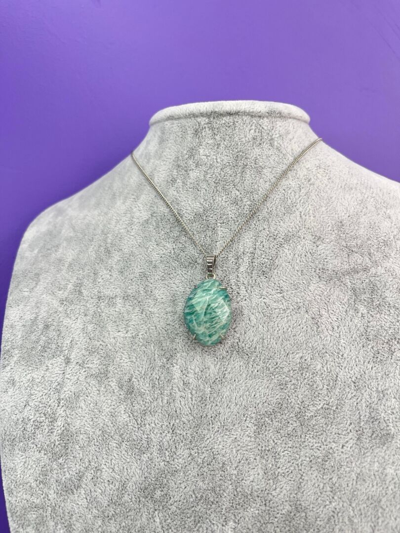 Amazonit Taşı Kolye – Elips Enerji - 3