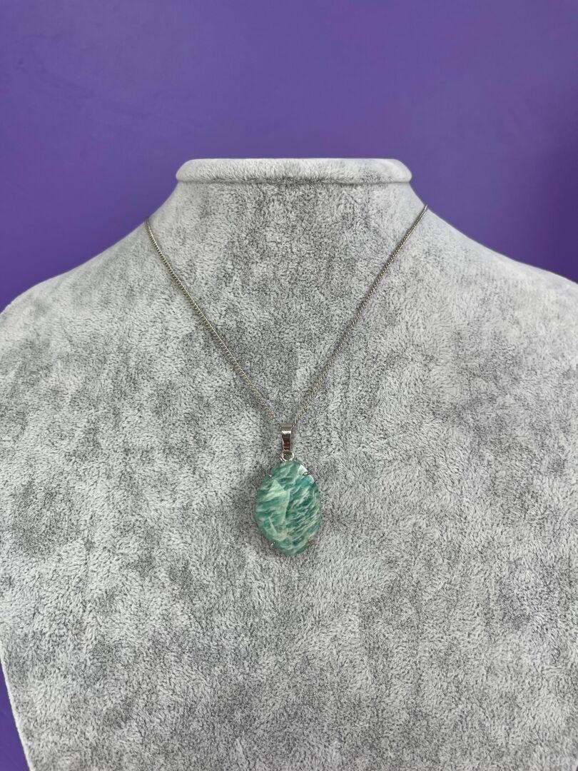 Amazonit Taşı Kolye – Elips Enerji - 6