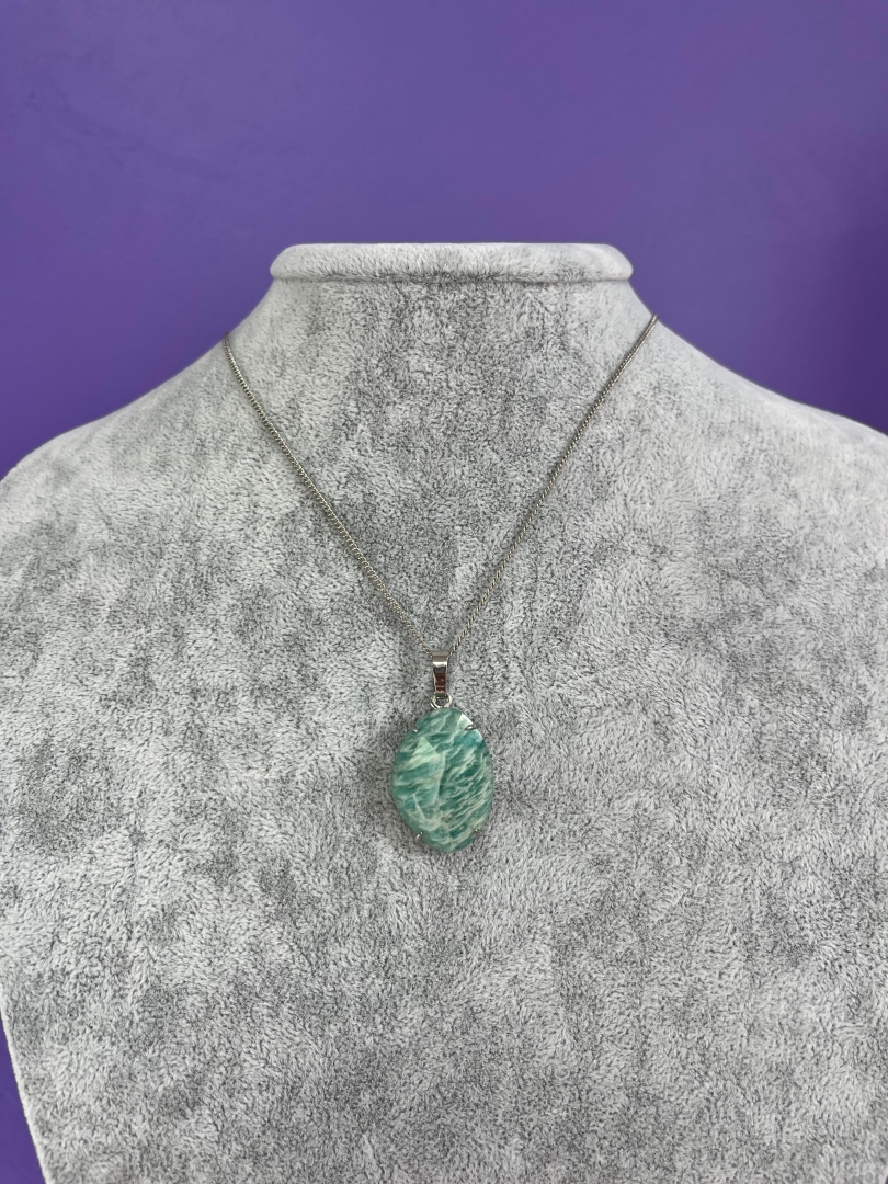 Amazonit Taşı Kolye – Elips Enerji - 6