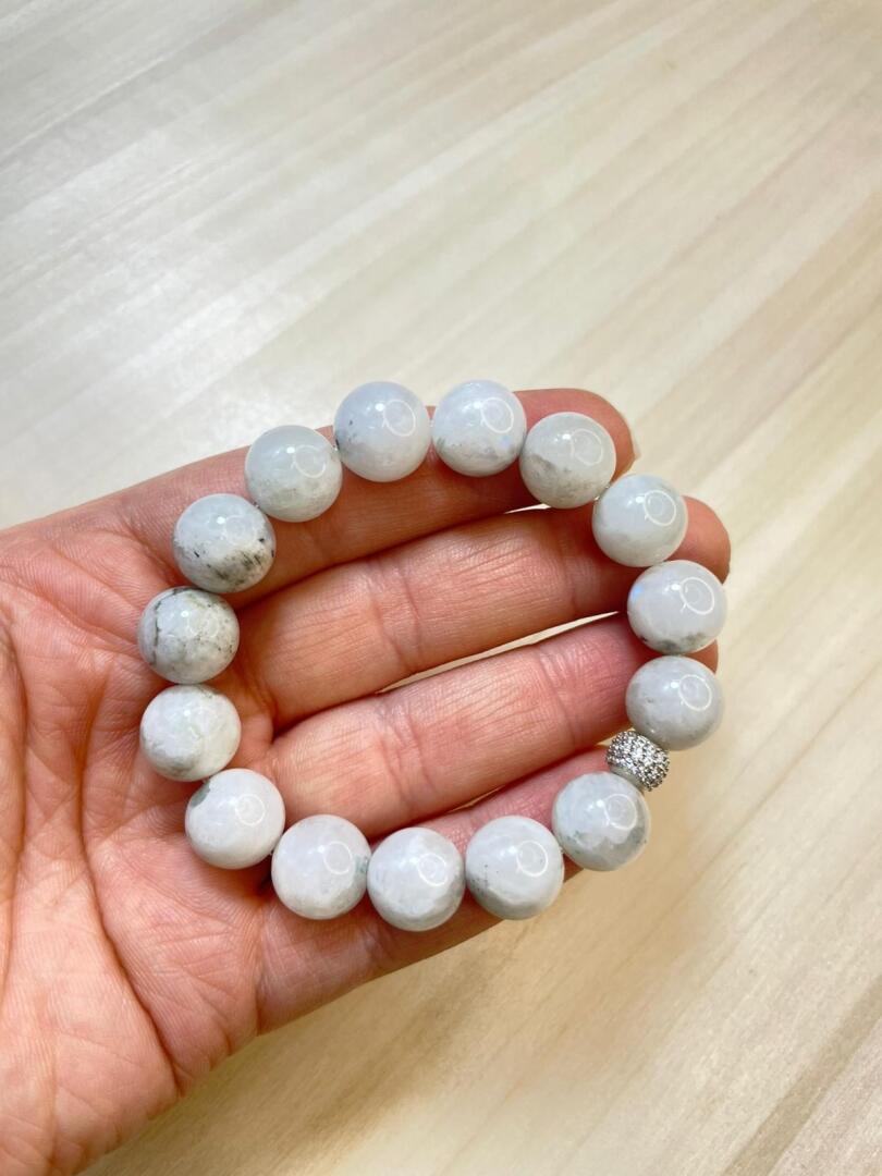 Ay Taşı 12 mm A+ Bileklik - 1