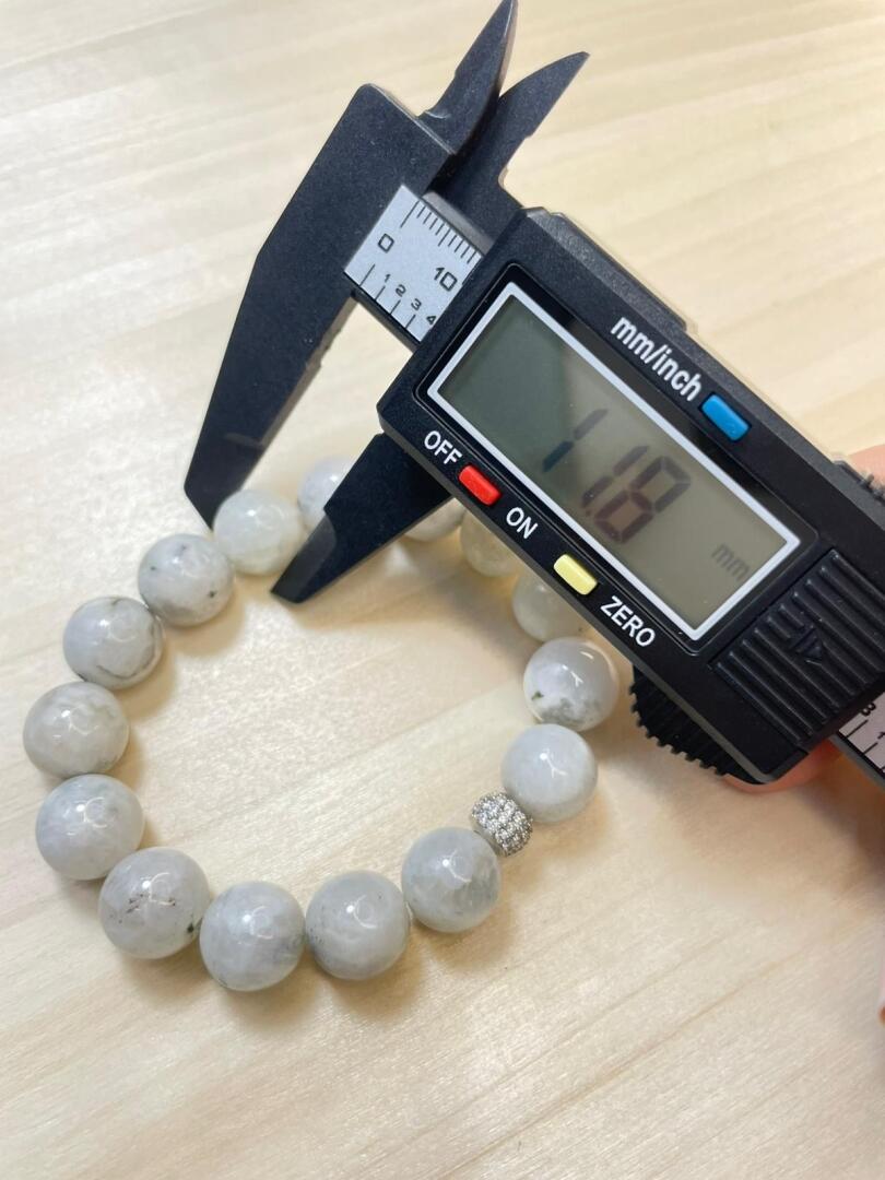 Ay Taşı 12 mm A+ Bileklik - 2