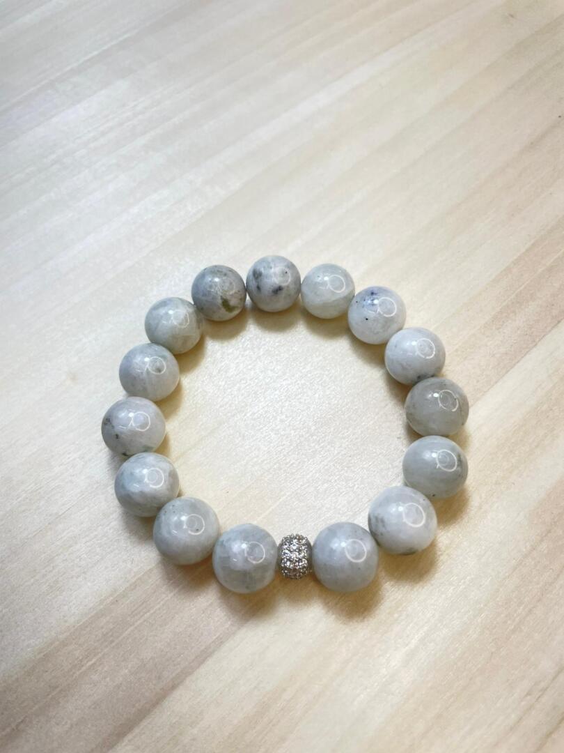 Ay Taşı 12 mm A+ Bileklik - 3