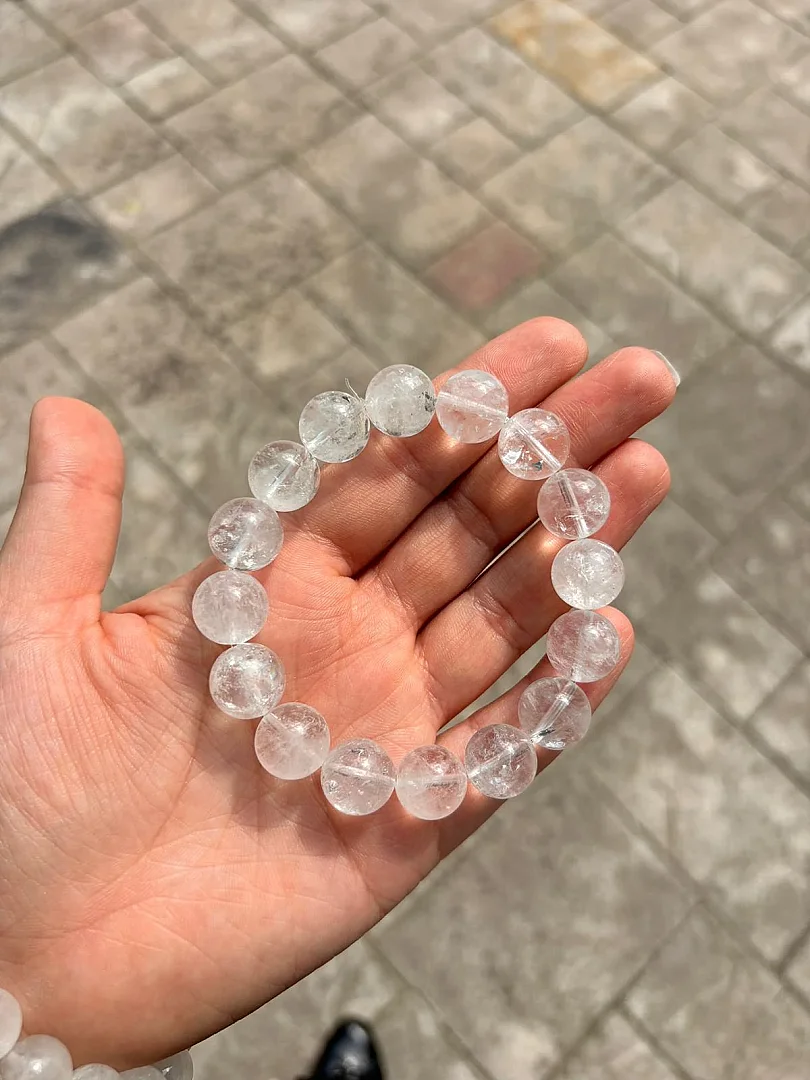 Beyaz Kuvars 14mm Bileklik - 1