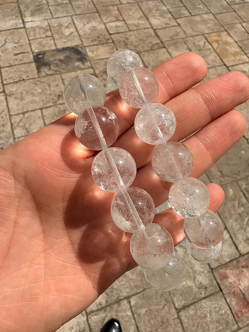 Beyaz kuvars 17 mm Bileklik - 4
