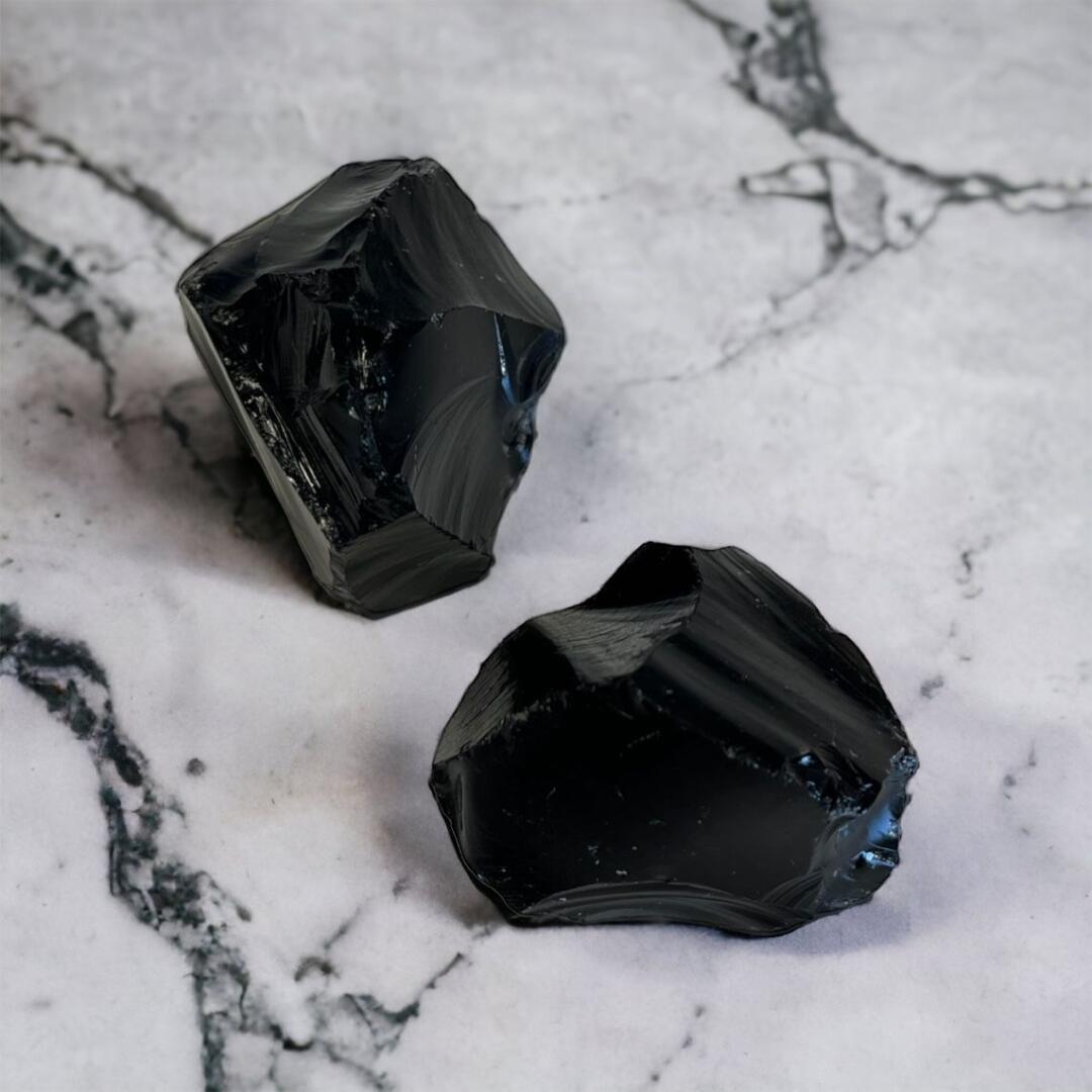 Ham Obsidyen Taşı 3'lü Set - 1