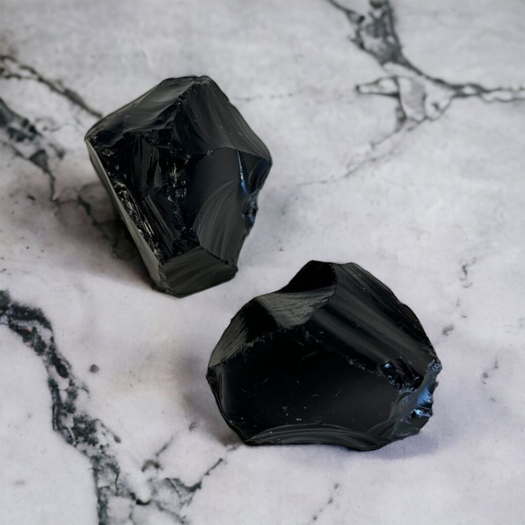 Ham Obsidyen Taşı 3'lü Set - 