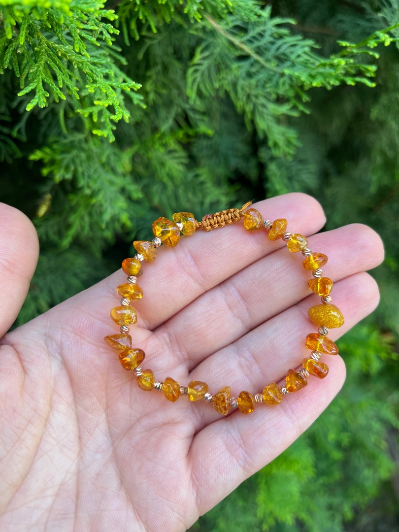 Kehribar - Ayarlanabilir Bileklik - 1