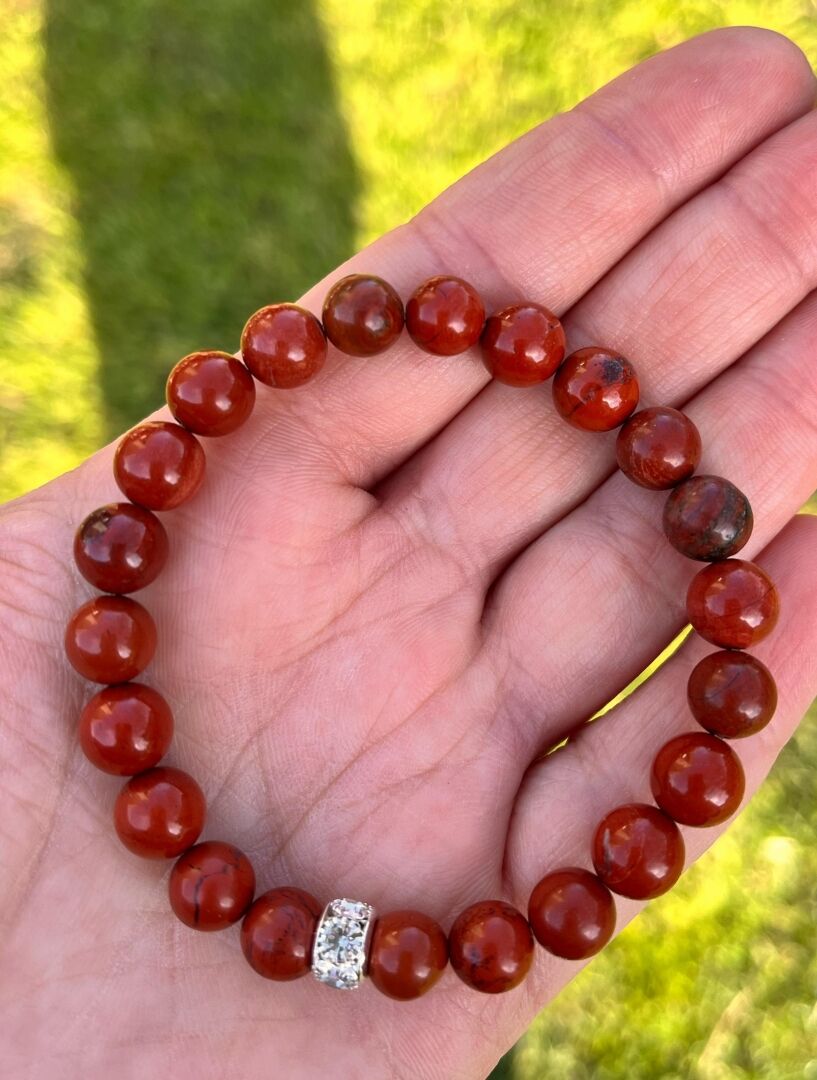 Kırmızı Jasper Bileklik - 