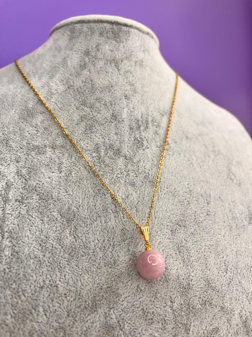 Orijinal Kunzit Kolye - Kalp Çakrası Dengeleyici Yüksek Frekans - 2