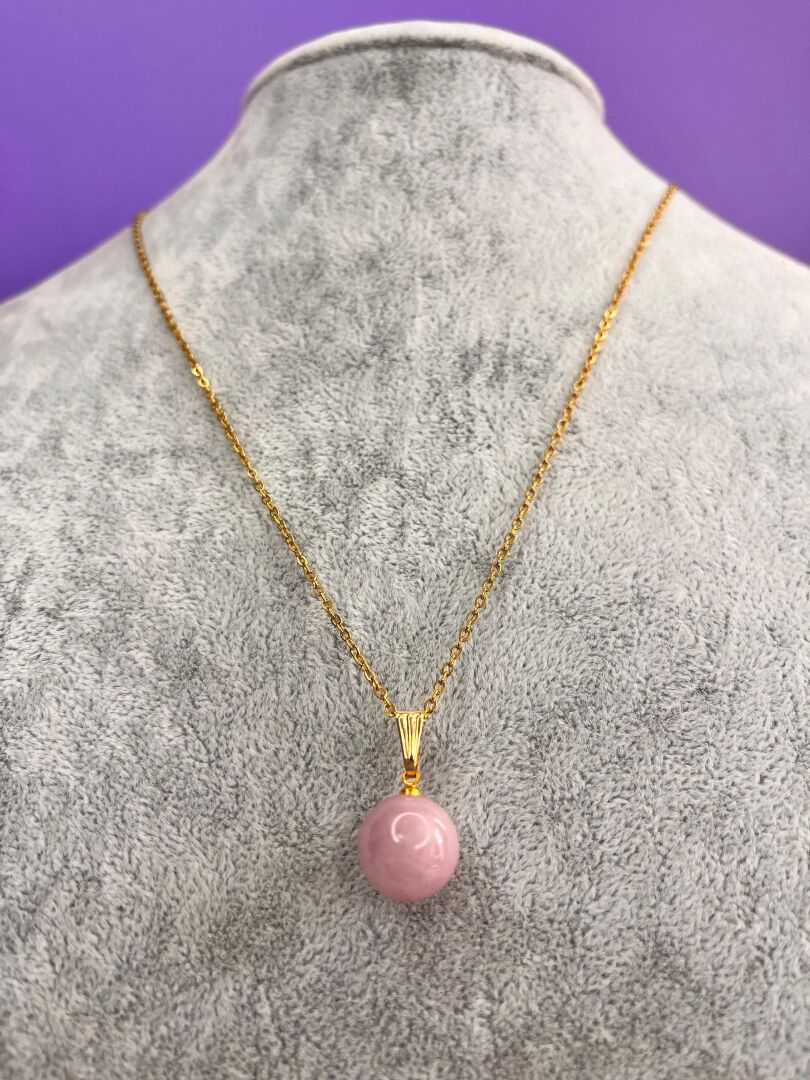 Orijinal Kunzit Kolye - Kalp Çakrası Dengeleyici Yüksek Frekans - 3