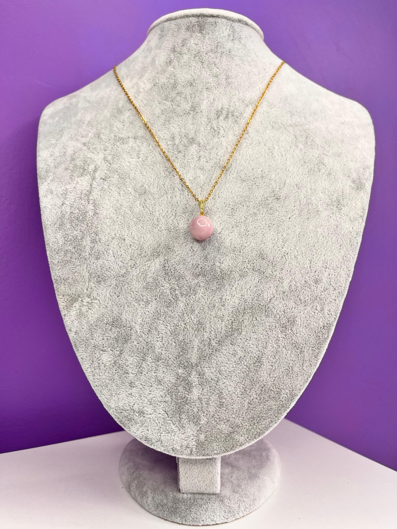 Orijinal Kunzit Kolye - Kalp Çakrası Dengeleyici Yüksek Frekans - 4