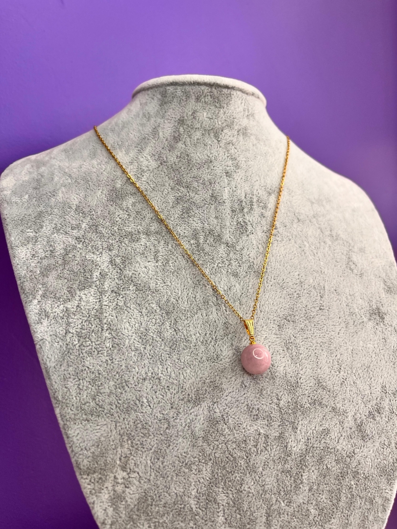 Orijinal Kunzit Kolye - Kalp Çakrası Dengeleyici Yüksek Frekans - 6