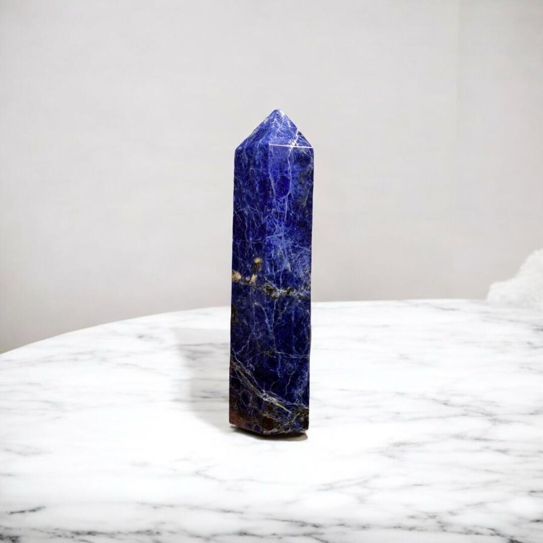 Sodalit Tek Uçlu Doğal Taş - 1