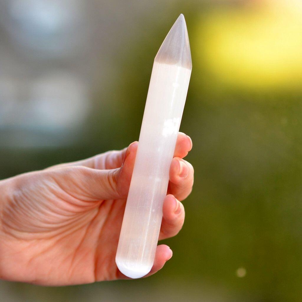 Tek Uçlu Selenit Doğal Taş - 1