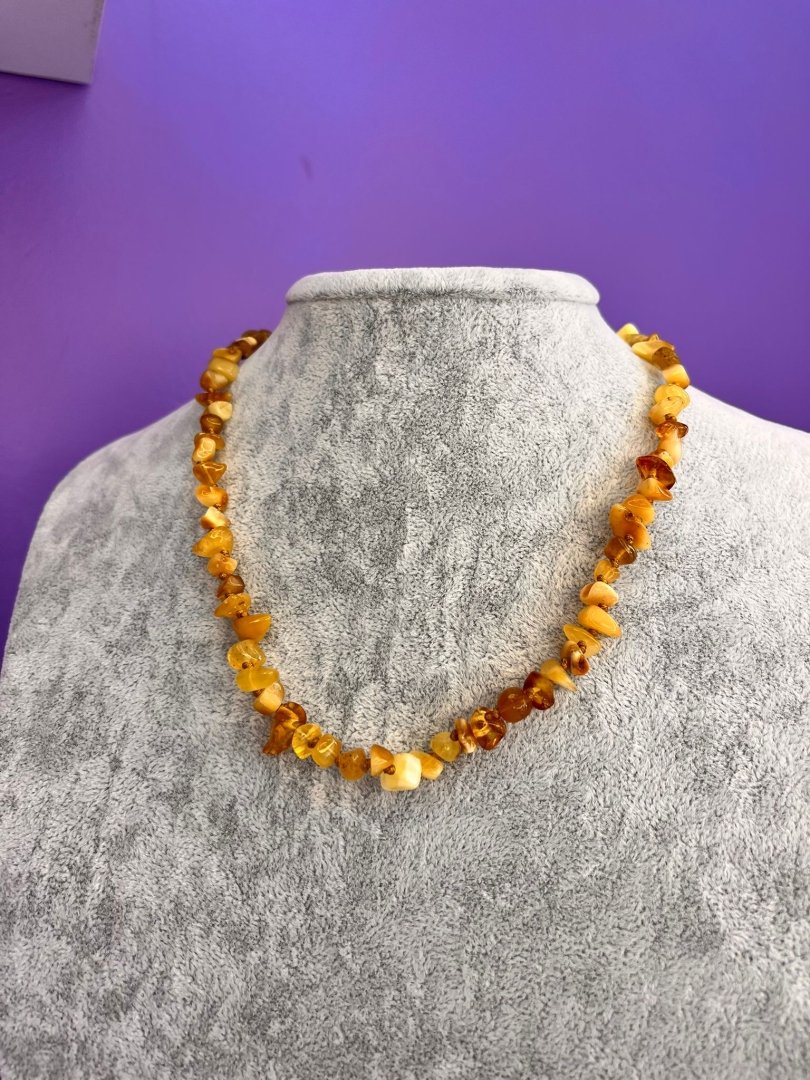 Yetişkin Boy Ham Kehribar Kolye - 2