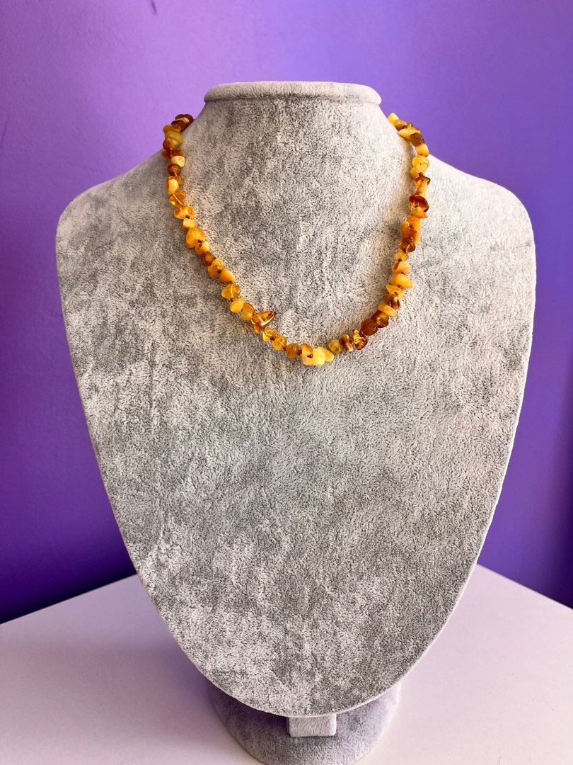 Yetişkin Boy Ham Kehribar Kolye - 3