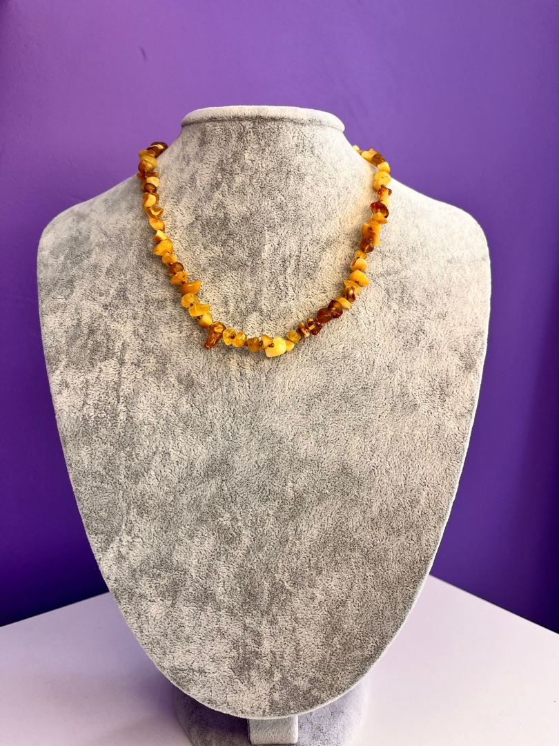 Yetişkin Boy Ham Kehribar Kolye - 5